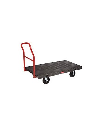 RUBBERMAID  Heavy-Duty Platform Truck, 60" L x 30" W, 2000 lbs. Cap., Rubber Wheels - [Cleaning Supplies Canada Discounts] - FG4