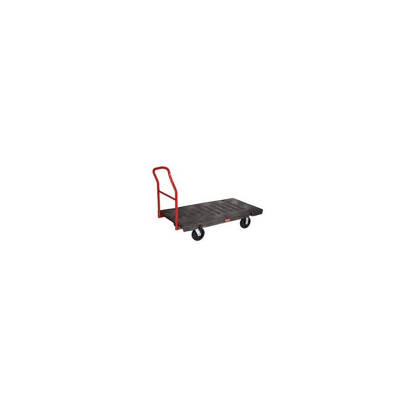 RUBBERMAID  Heavy-Duty Platform Truck, 60" L x 30" W, 2000 lbs. Cap., Rubber Wheels - [Cleaning Supplies Canada Discounts] - FG4