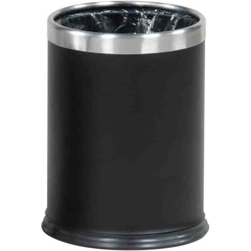 Rubbermaid WHB14EBK Hide-a-Bag Open Top Wastebasket, 3.5 Gal - [DefendUse.com] - FGWHB14EBK - Vanity Wastebasket