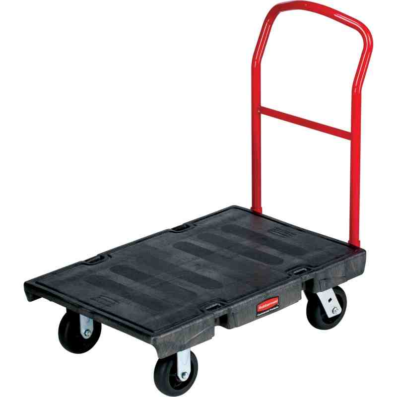 RUBBERMAID  Heavy-Duty Platform Truck, 36" L x 24" W, 2000 lbs. Cap., Polyolefin Wheels - [Cleaning Supplies Canada Discounts] -