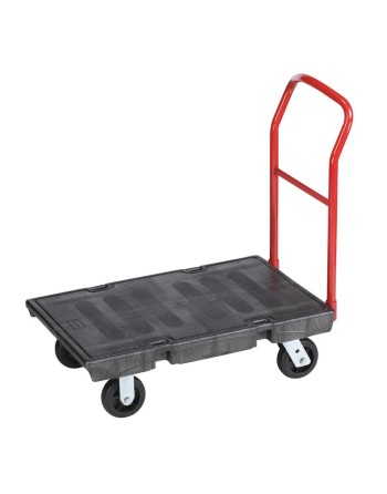 RUBBERMAID  Heavy-Duty Platform Truck, 48" L x 24" W, 2000 lbs. Cap., Rubber Wheels - [Cleaning Supplies Canada Discounts] - FG4