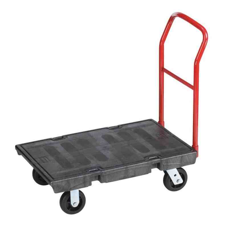 RUBBERMAID  Heavy-Duty Platform Truck, 48" L x 24" W, 2000 lbs. Cap., Rubber Wheels - [Cleaning Supplies Canada Discounts] - FG4