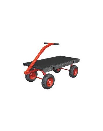 Rubbermaid FG447100BLA Single Handle Heavy Duty Platform Truck - 60" x 30" - 2500 lb. Capacity - [Cleaning Supplies Canada Disco
