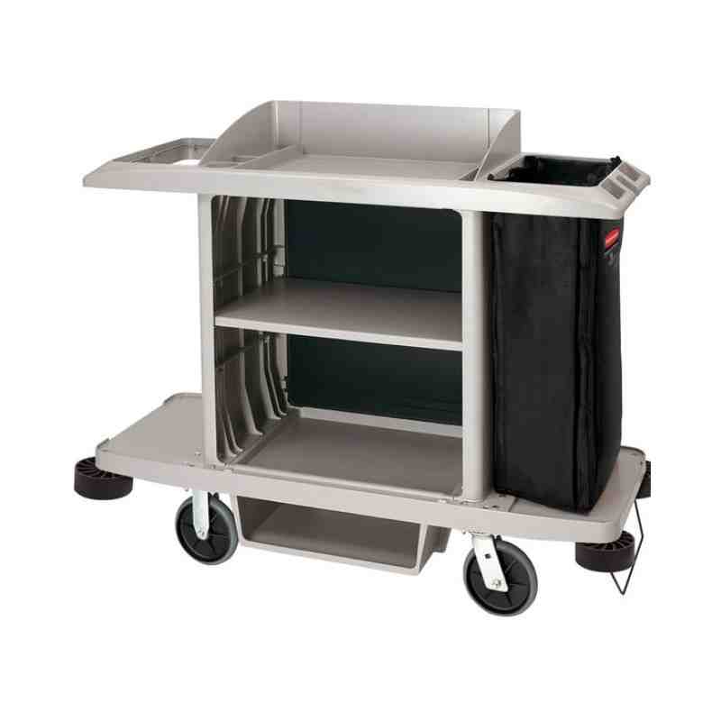Rubbermaid 1969596 Executive Platinum Full Size Housekeeping Cart - [Cleaning Supplies Canada Discounts] - 1969596 - [DefendUse.