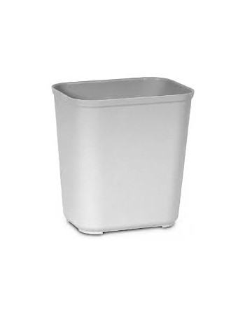 Rubbermaid FG254300GRAY 28 Qt. / 7 Gallon Gray Rectangular Fire Resistant Medical Wastebasket - [Cleaning Supplies Canada Discou