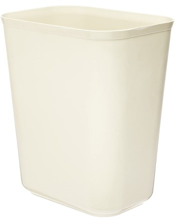 Rubbermaid FG254300BEIG 28 Qt. / 7 Gallon Beige Rectangular Fire Resistant Medical Wastebasket - [Cleaning Supplies Canada Disco