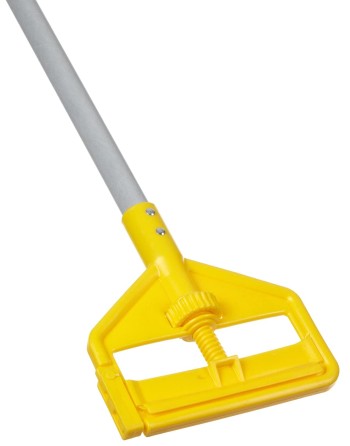 Rubbermaid FGH145000000 Invader Side Gate Wet Mop Fiberglass Handle with Large Yellow Plastic Head, 54-Inch Length - [DefendUse.