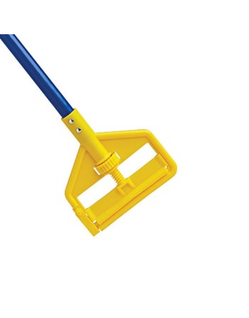 RUBBERMAID  Invader® Wet Mop Handle, Fibreglass/Plastic, Open Gate Tip, 60" Length- Blue - [Cleaning Supplies Canada Discounts] 