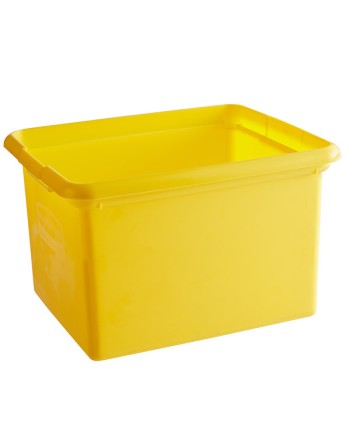 Rubbermaid FG9T8400YEL 30 Quart Bin for High Capacity Cleaning Cart - [DefendUse.com] - FG9T8400YEL - Janitor Cart Accesories
