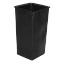 Rubbermaid® - Trash Can Rigid Liner - 12 GA Square Plastic Rigid Trash Can Liner - Polyethylene Black - [DefendUse.com] - FGL12 