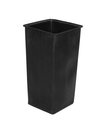 Rubbermaid® - Trash Can Rigid Liner - 12 GA Square Plastic Rigid Trash Can Liner - Polyethylene Black - [DefendUse.com] - FGL12 