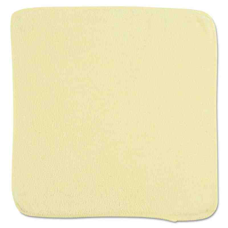 Rubbermaid Commercial 1820580 Microfiber Economy Cloth, 12"x12", Yellow (Pack of 24) - [Cleaning Supplies Canada Discounts] - 18