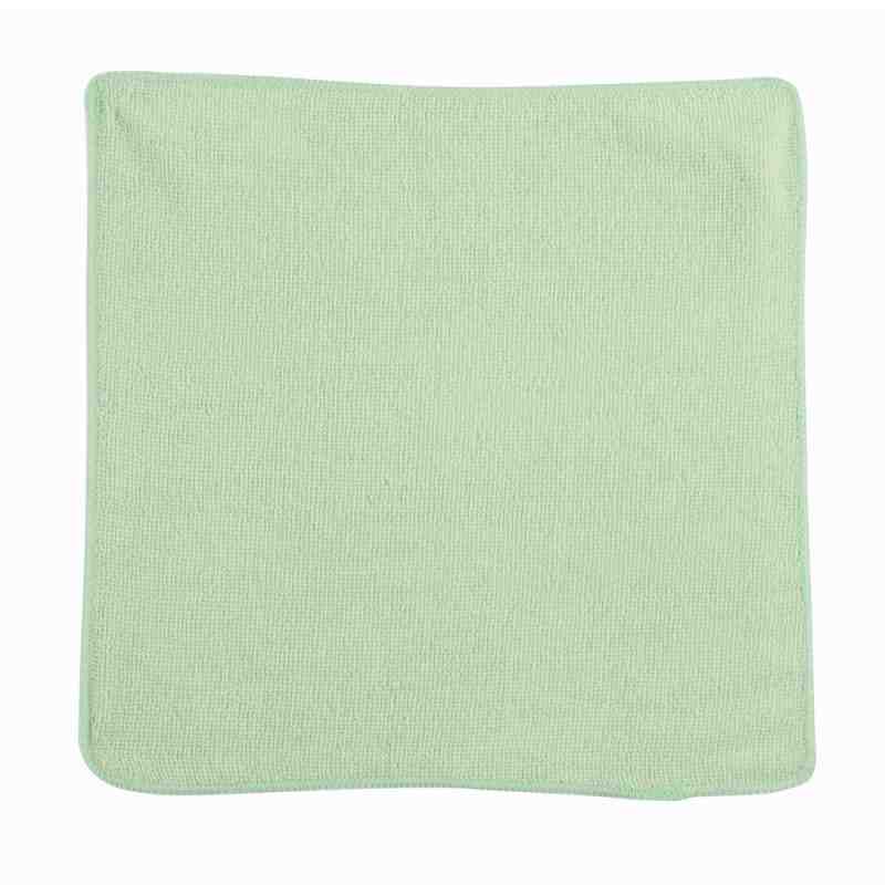 Rubbermaid 1820578 Microfiber Economy Cloth, 12-by 12-Inch, Green (1820578)[24/pk][Q605], 24/PK - [DefendUse.com] - 1820578 - Mi