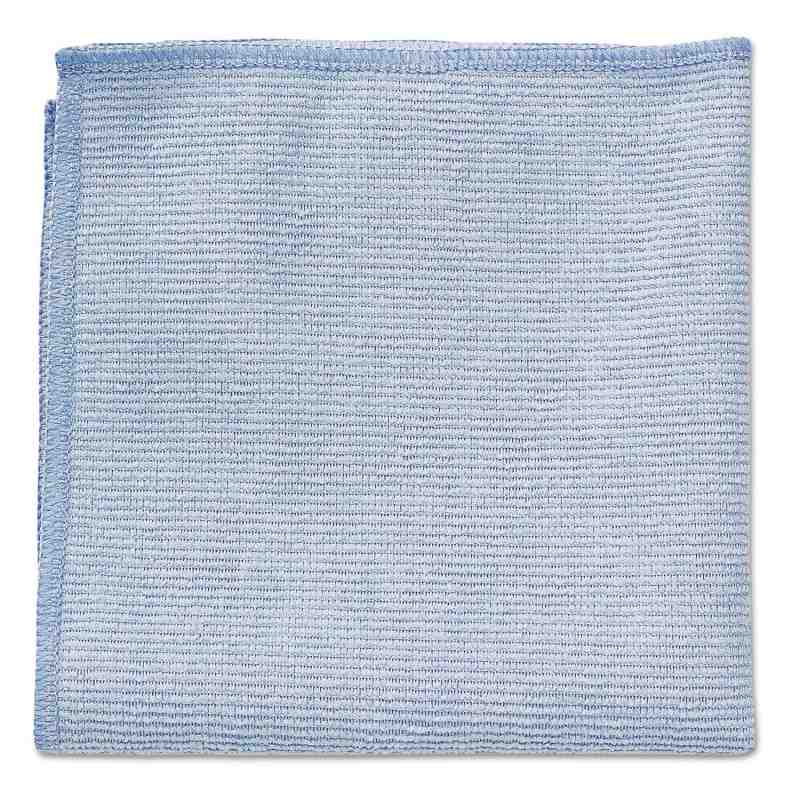 Rubbermaid Commercial 1820579 Microfiber Economy Cloth, 12"x12", Blue (Pack of 24) - [DefendUse.com] - 1820579 - Microfiber Clot