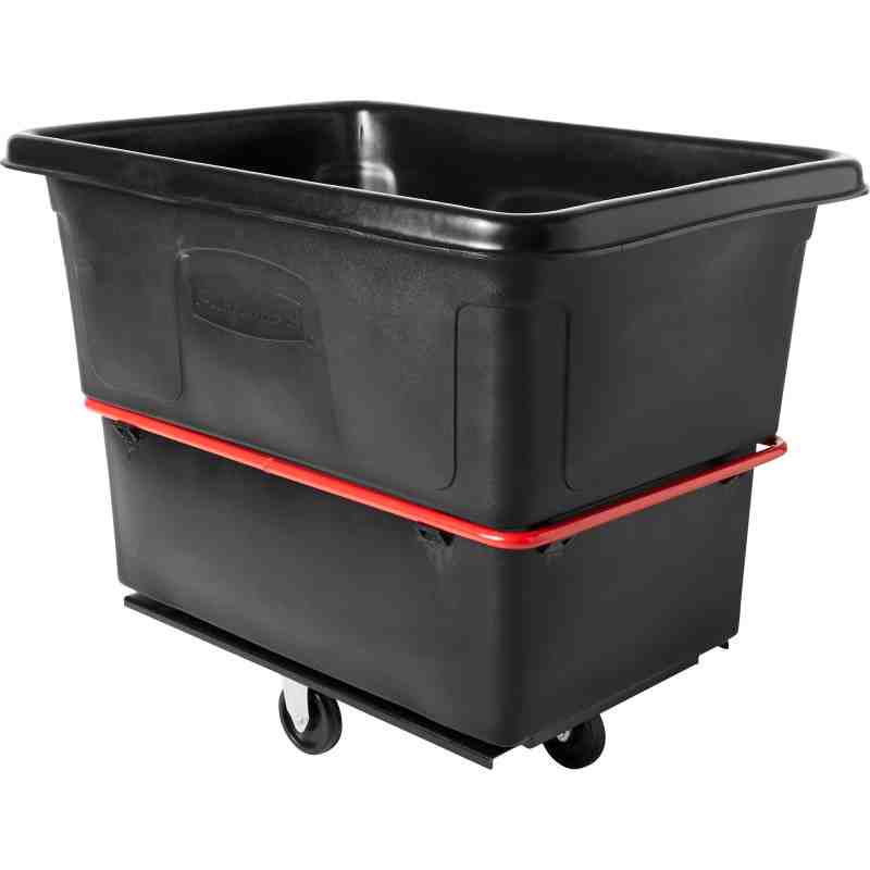 Rubbermaid FG472000BLA Black 20 Cu. Ft. Utility Cube Truck (1200 lb.) - [Cleaning Supplies Canada Discounts] - FG472000BLA - [De