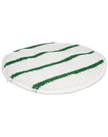 Spin Klean Bonnet Low Profile w/Scrub Strip 19" - White, 5/CS - [DefendUse.com] - FGP26900WH00 - Carpet Bonnet Buffer