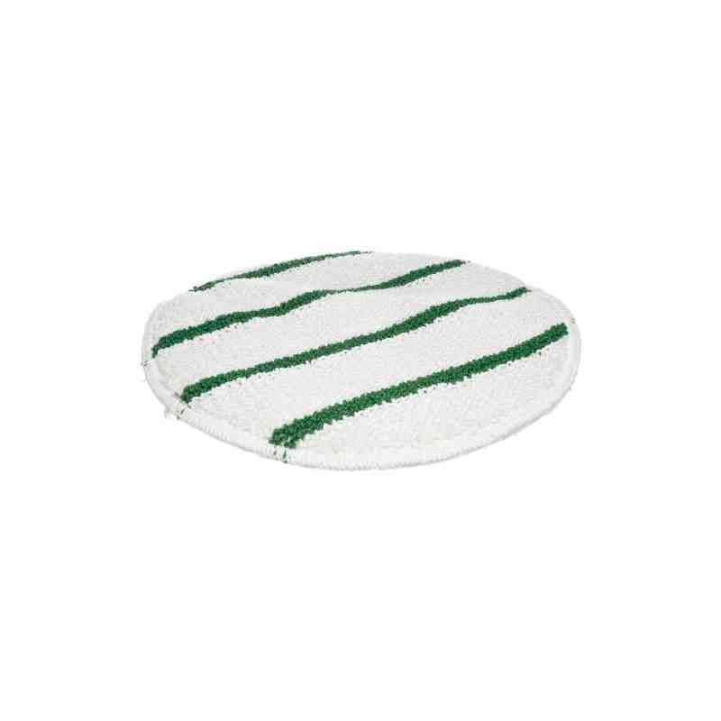 Spin Klean Bonnet Low Profile w/Scrub Strip 19" - White, 5/CS - [DefendUse.com] - FGP26900WH00 - Carpet Bonnet Buffer