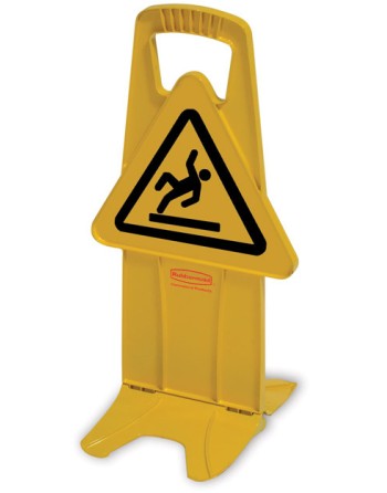 RUBBERMAID FG9S0925YEL Stable Safety Sign - Int'l Symbol - [Cleaning Supplies Canada Discounts] - FG9S0925YEL - [DefendUse.com]