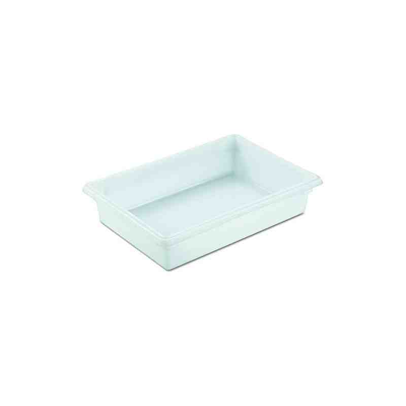 Rubbermaid FG350800WHT White Polyethylene Food Storage Box - 26" x 18" x 6" - [DefendUse.com] - FG350800WHT - Food Storage
