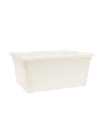 RUBBERMAID  Dur-X® Food Box, Plastic, 62.9 L Capacity, White Length: 26" (66 cm) Width: 18" (45.7 cm) Depth: 12" (30.5 cm) - [Cl