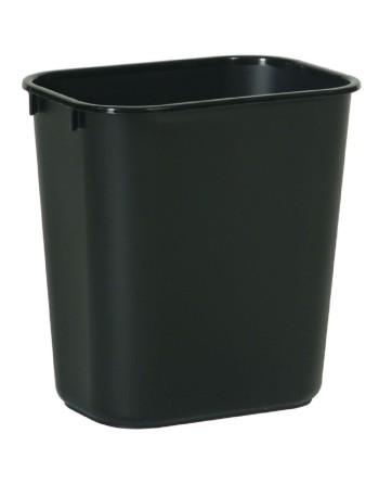 Rubbermaid FG295500BLA 13 Qt. / 3.25 Gallon Black Rectangular Wastebasket / Trash Can - [Cleaning Supplies Canada Discounts] - F
