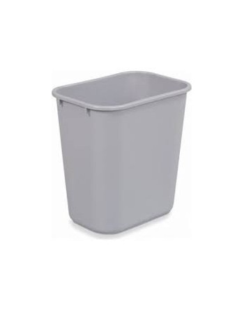 Rubbermaid FG295500BLA 13 Qt. / 3.25 Gallon Black Rectangular Wastebasket /  Trash Can