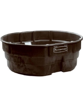 Rubbermaid FG424700BLA 300 Gallon Black Structural Foam Stock Tank with Oversized Drain Plug - [DefendUse.com] - FG424700BLA - S