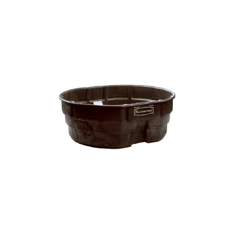 Rubbermaid FG424700BLA 300 Gallon Black Structural Foam Stock Tank with Oversized Drain Plug - [DefendUse.com] - FG424700BLA - S