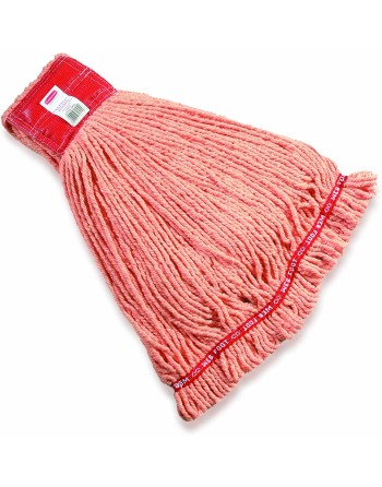 Rubbermaid FGA25306OR00 Web Foot Blend Shrinkless 24 oz. Orange Wet Mop with 5" Headband - [Cleaning Supplies Canada Discounts] 