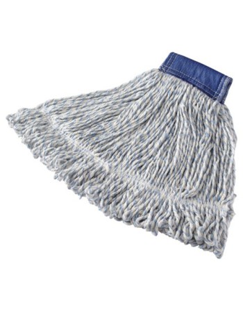 Rubbermaid FGD55206WH00 Super Stitch Finish 20 oz. White Wet Mop with 1" Headband - [Cleaning Supplies Canada Discounts] - FGD55