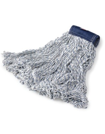 RUBBERMAID FGD51206WH00 Wet Mop - Super Stitch Looped End Blend Finish - 16oz 1"- White - [Cleaning Supplies Canada Discounts] -