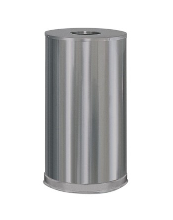 Rubbermaid FGCC16SSSGL 15 gal Indoor Decorative Trash Can - Metal, Stainless Steel - [DefendUse.com] - FGCC16SSSGL - Atrium Seri