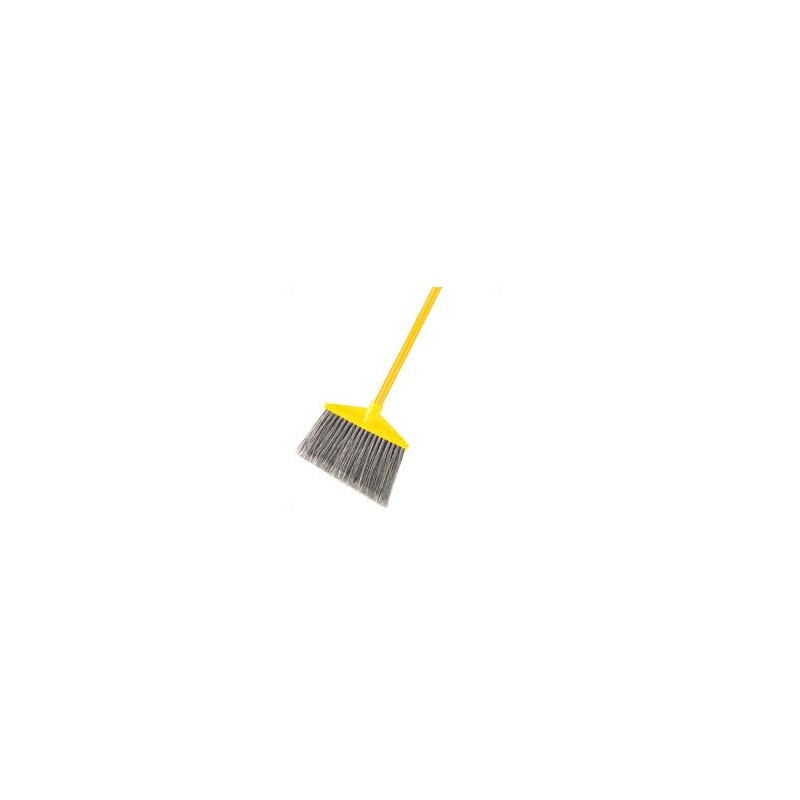 Rubbermaid FG637500GRAY Gray Angle Broom with 48" Metal Handle - [DefendUse.com] - FG637500GRAY - Angled Brooms