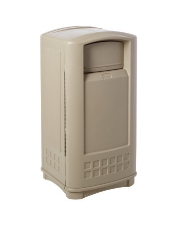 Plaza  Container 35G - Beige, 1/EA - [Cleaning Supplies Canada Discounts] - FG9P9000BEIG - [DefendUse.com]
