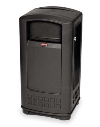 Plaza  Container 35G - Black, 1/EA - [Cleaning Supplies Canada Discounts] - FG9P9000BLA - [DefendUse.com]