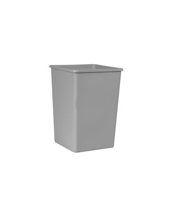 Rubbermaid FG395900GRAY Untouchable Gray Square Rigid Plastic Liner for FG917500 and FG917600 50 Gallon Containers - [DefendUse.