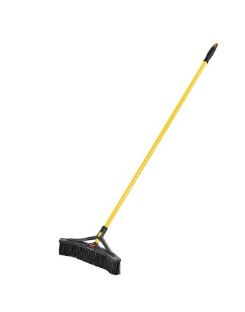 RUBBERMAID  Maximizer Push-to-Center Broom, 18", Medium, PVC Bristles - [Cleaning Supplies Canada Discounts] - 2018727 - [Defend