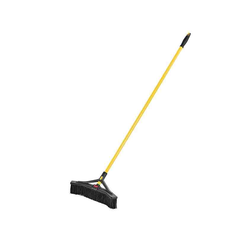 RUBBERMAID  Maximizer Push-to-Center Broom, 18", Medium, PVC Bristles - [Cleaning Supplies Canada Discounts] - 2018727 - [Defend