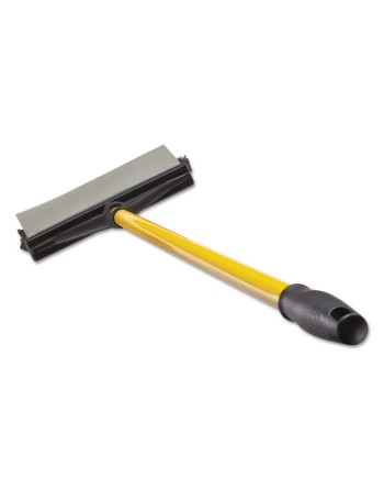 RUBBERMAID 2018807 Maximizer Broomgee™ Double-Sided Broom/Squeegee, 4-1/4", Straight Blade - [DefendUse.com] - 2018807 - Squeege
