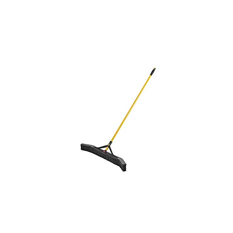 RUBBERMAID 2018730 Maximizer Push-to-Center Broom, 36", Fine, PVC Bristles - [DefendUse.com] - 2018730 - Brooms
