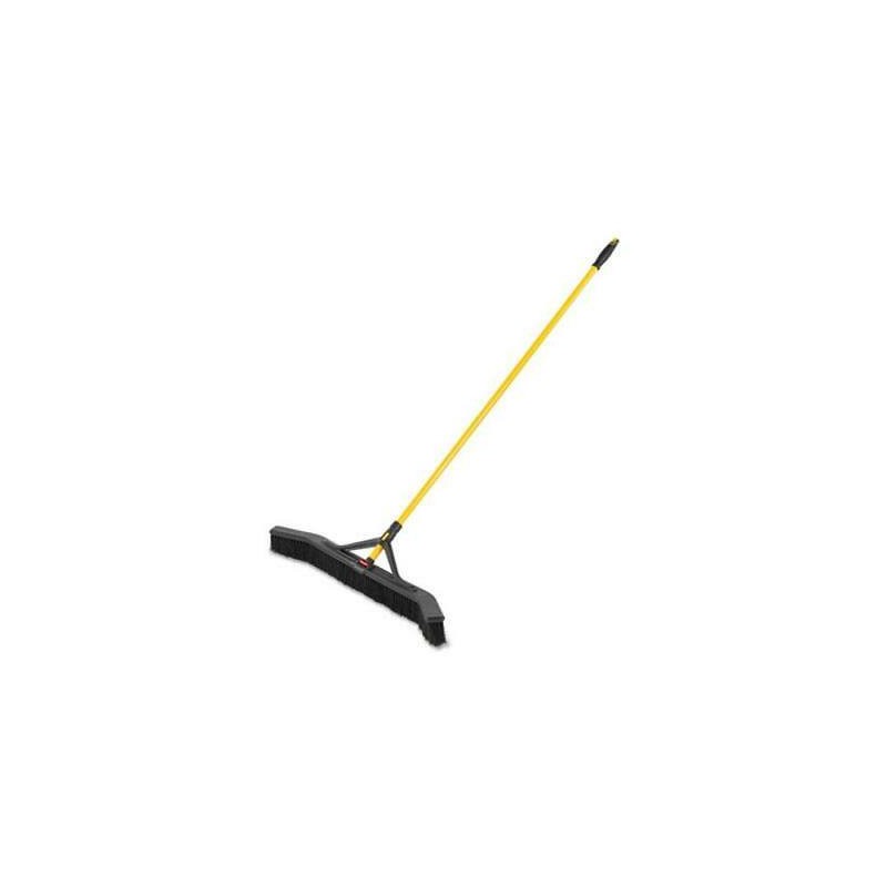 RUBBERMAID  Maximizer Push-to-Center Broom, 36", Medium, PVC Bristles - [DefendUse.com] - 2018728 - Brooms