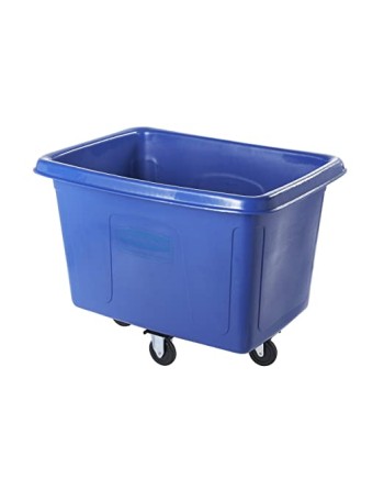 Rubbermaid FG460800DBLUE Dark Blue 8 Cu. Ft. Bulk Cube Truck (300 lb.) - [Cleaning Supplies Canada Discounts] - FG460800DBLUE - 