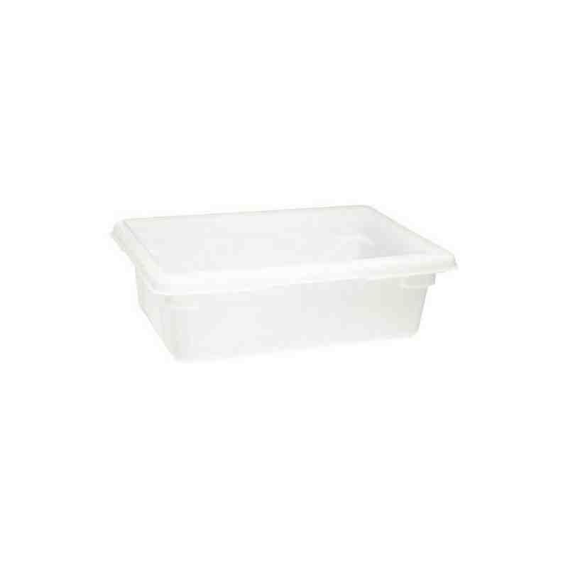 Rubbermaid FG350900WHT White Polyethylene Food Storage Box - 18 x