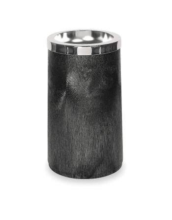 Rubbermaid FG258500BLA Classic Black Cigarette Receptacle with Metal Ashtray Top - [DefendUse.com] - FG258500BLA - Smoking/Cigar