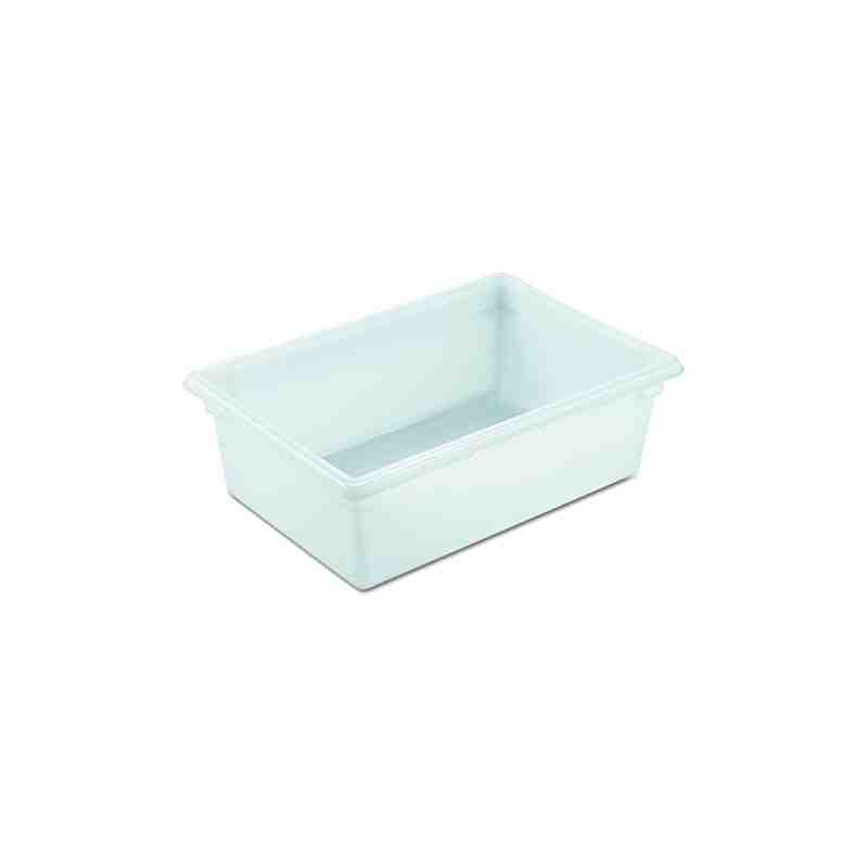 Rubbermaid FG350000WHT White Polyethylene Food Storage Box - 26" x 18" x 9" - [DefendUse.com] - FG350000WHT - Food Storage
