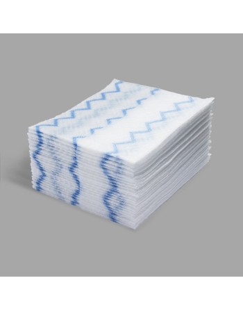 Rubbermaid 1928023 HYGEN 8" x 10" White Disposable Microfiber Cloth Refill - 640/Case - [DefendUse.com] - 1928023 - Disposable M