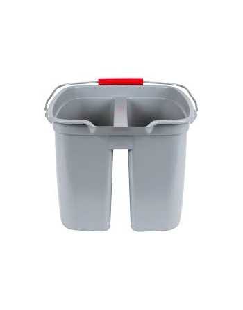 RUBBERMAID  Double Utility Pail, 5 US Gal. (20 qt.) Capacity, Grey - [Cleaning Supplies Canada Discounts] - FG262888GRAY - [Defe