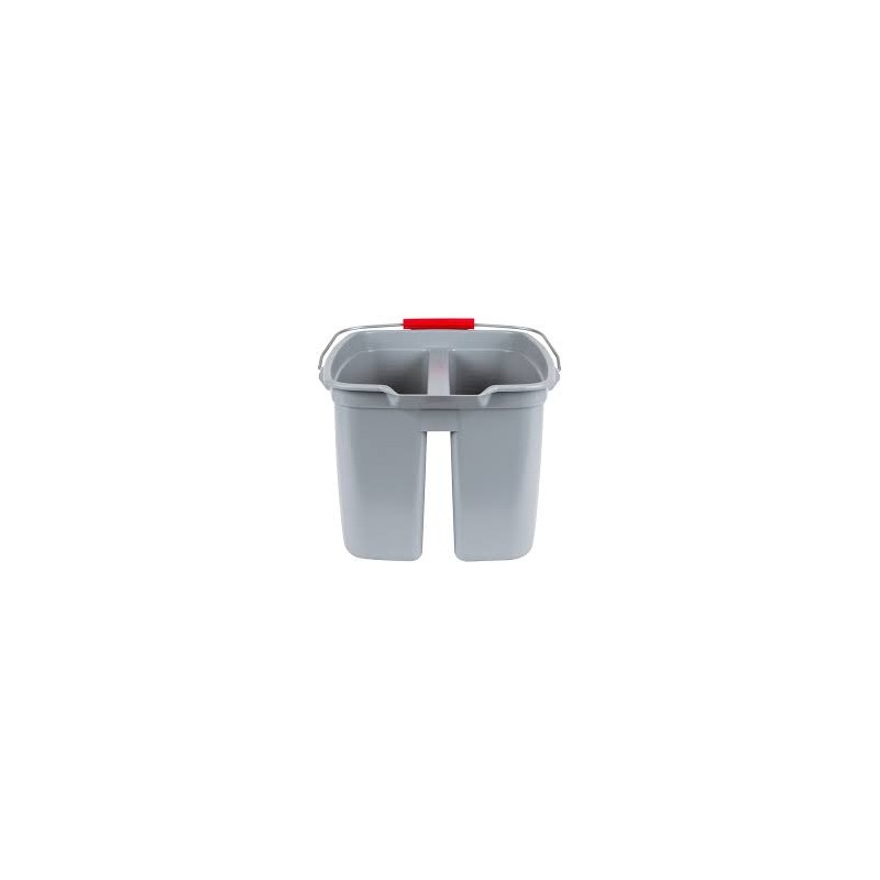 RUBBERMAID  Double Utility Pail, 5 US Gal. (20 qt.) Capacity, Grey - [Cleaning Supplies Canada Discounts] - FG262888GRAY - [Defe