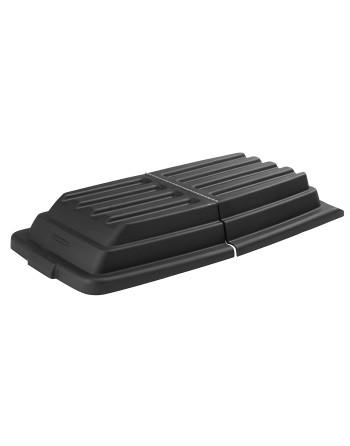 Rubbermaid FG102800BLA Hinged Dome Lid for FG101100BLA and FG101300BLA Tilt Trucks - [Cleaning Supplies Canada Discounts] - FG10