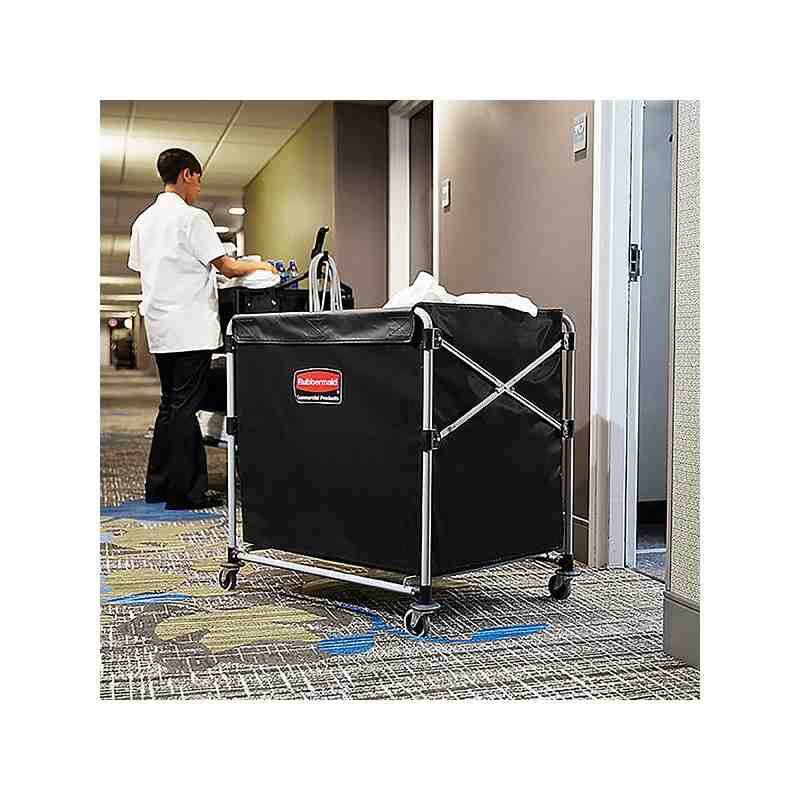 Executive 8-Bushel Collapisable Basket X-Cart Bag - Black, 2/EA - [Cleaning Supplies Canada Discounts] - 1881783 - [DefendUse.co